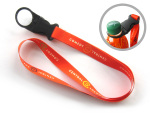 Lanyard with plastic bottle holder